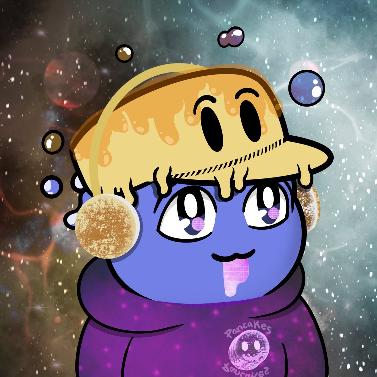 PuddlePalsNFT's tweet photo. ˚₊•𓂅𓏲ʚ🥞ɞ𓂅𓏲•₊˚

gm . . . 

Starting off the day with a Puddle Pal honourary for our favourite brefkist fren @Pancakesbrah . . . 🧈

nom nom nom . . .

(\_(\
( • _•)
/>🍁 https://t.co/CmV5gBRFpQ