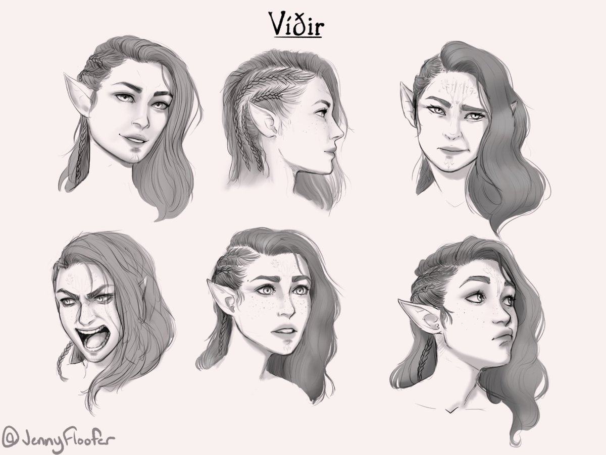 JennyFloofer's tweet photo. Drawing practice with my #BaldurGate3 character. The more I got into it the more details I added
 #BaldursGate3Fanart #BG3 #BG3fanart https://t.co/8E2pXi9APe