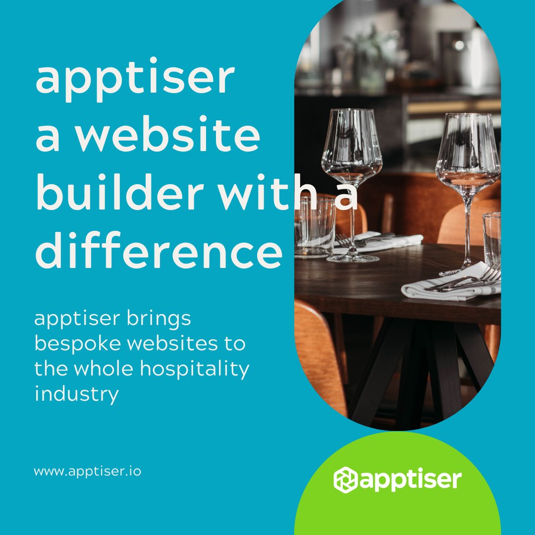 Need a website for your business? In just under an hour you can build your website with us! 

Join apptiser today and take your online presence into your hands!

apptiser.io

#webbuilder #hospitality #easytouse