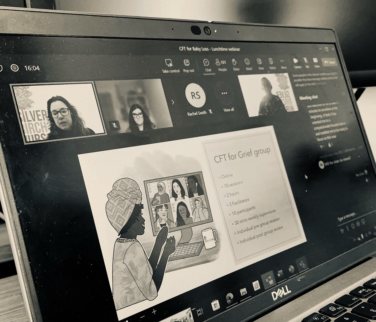 Marking baby loss awareness week with our webinar around MMHS, CFT & grief. The wonderful Dr Moninne McCormack highlighting this work with words from women with lived exp. ‘The process of infant loss is as unique as a fingerprint’ and there is power in the collective sharing 💜