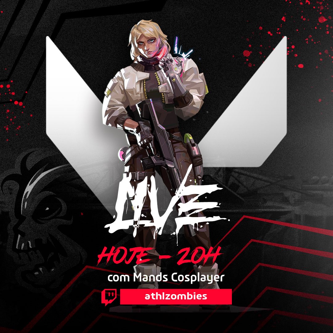 Dia de Zombies! 🧟

Mais tarde, às 20h, nós e a <a href="/mandscosplayer/">𝑀𝒶𝓃𝒹𝓈𝓏𝒾𝓃𝒽𝒶 🦋</a> 🧜🏼‍♀️ te esperamos para mais uma live de Valorant, na nossa Twitch!

#GoAthz!

#Athletico #AthleticoZombies #Valorant #Twitch