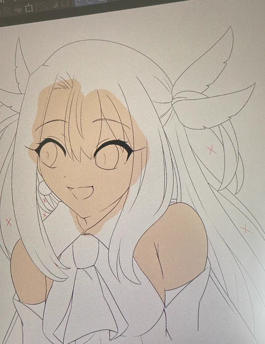 ゆっくりなペースで描いてます。 