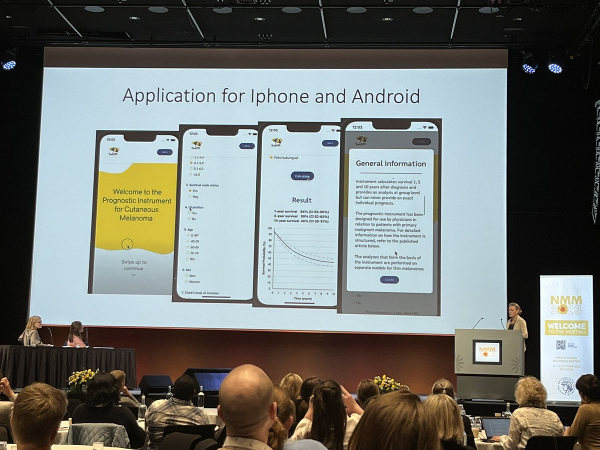 Karolin Isaksson @KarolinIsaksson presents our new #Melanoma Risk Calculator. Download at AppStore! apps.apple.com/se/app/melanom…