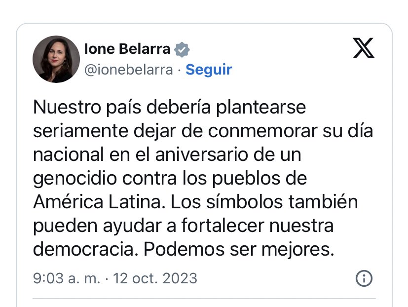Ione Belarra es una analfabeta.
Hay que decirlo todos los días.