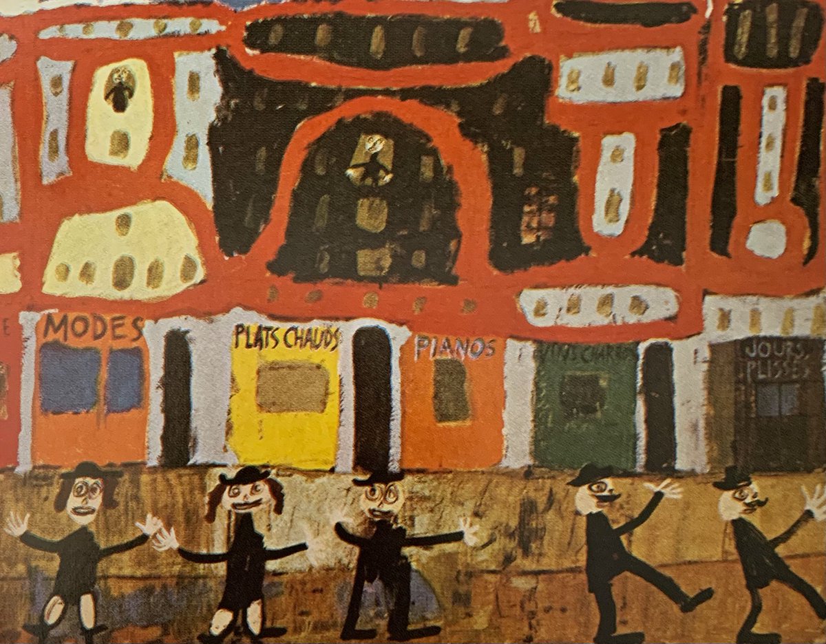 #JeanDubuffet “View of #Paris: The Life of Pleasure” 1944 He had a prolific Art Career. Born in France. Lived from 1901-1985 #AbstractArt