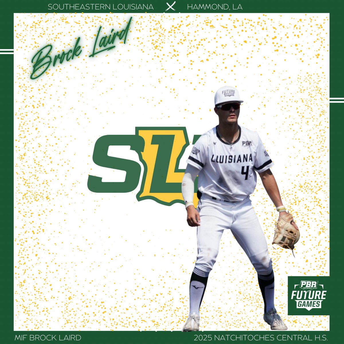 Congratulations to 2025 MIF Brock Laird (Natchitoches Central HS) on his commitment to Southeastern Louisiana University.  Laird is the 8th #BootBoy to commit from our ‘23 Future Games team.  #BeSeen

<a href="/prepbaseball/">Prep Baseball</a>

👤 loom.ly/fcksKK4