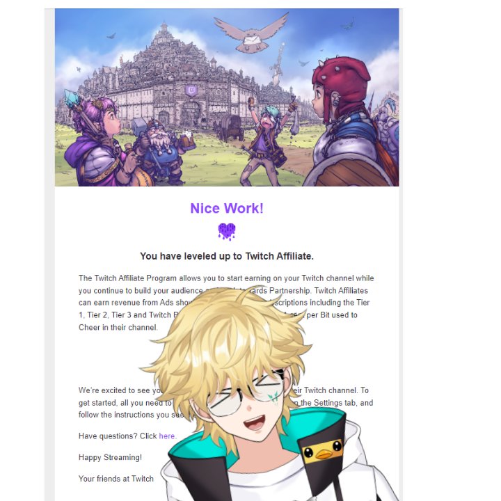 DuckViber's tweet photo. ✨Big News....I FINALLY HIT FFILIATE ON TWITCH✨
🎉🎉🎉🎉🎉🎉🎉🎉🎉🎉🎉🎉🎉🎉

-Thank you all so much for the support so far everyone. It has honestly meant the world to me that we have grown this much in the last year and I am happy I can bring some excitment to my Ducklings! https://t.co/6LGWtoS01u