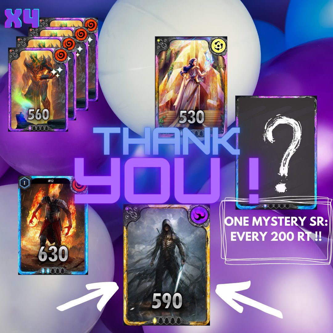 Dear CTA commu.. FAMILY! 🌟

🎉 It's time to celebrate the end of this incredible #Arkhante season
To show my gratitude, I'm giving from my heart and pocket ! 🥰

How to Enter:
Like ❤️
Retweet 🔁
Follow 🌟
Mention a person👥

The draw will happen on the #Mantris release day
(1/4)