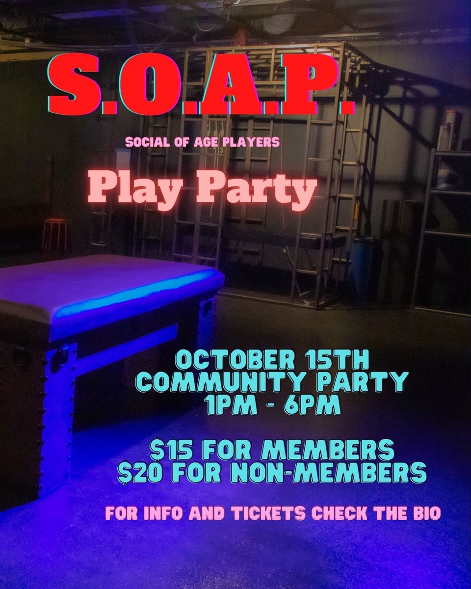 Threshold_LA's tweet photo. SOAP-LA is a warm community of friends that are into age play, BDSM, pet play, dollification, Lolita, etc..
#thresholdsociety #labdsm #lakink #losangeleskink #thresholdla #kinkcommunity #bdsmlife #lgbtevents #kinkstagram #bdsm #kinked #ageplay #littleplay #abdl #ageplaykink https://t.co/XjxZ5ncxDY