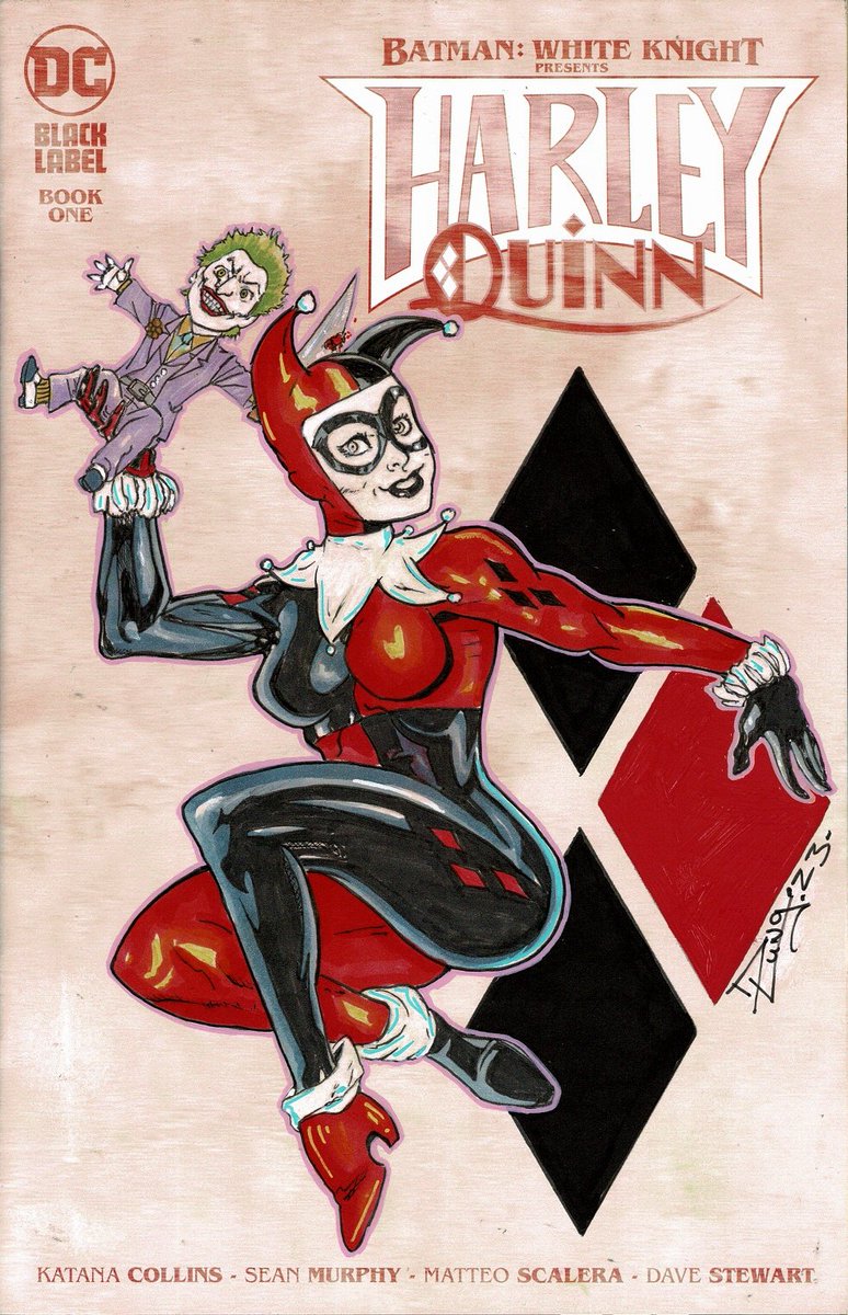 Here's my classic costume Harley Quinn holding a murderous Joker 'Good Guy Doll'! 

#HarleyQuinn
#BlankVariant
#ComicArt
#DCComics
#HarleyQuinnArt
#HarleyQuinnDrawing
#JokerAndHarley
#DCEntertainment
#ComicBookArt
#MadLove
#HarleyQuinnCollectible
#VariantCover
#ComicBookArtist