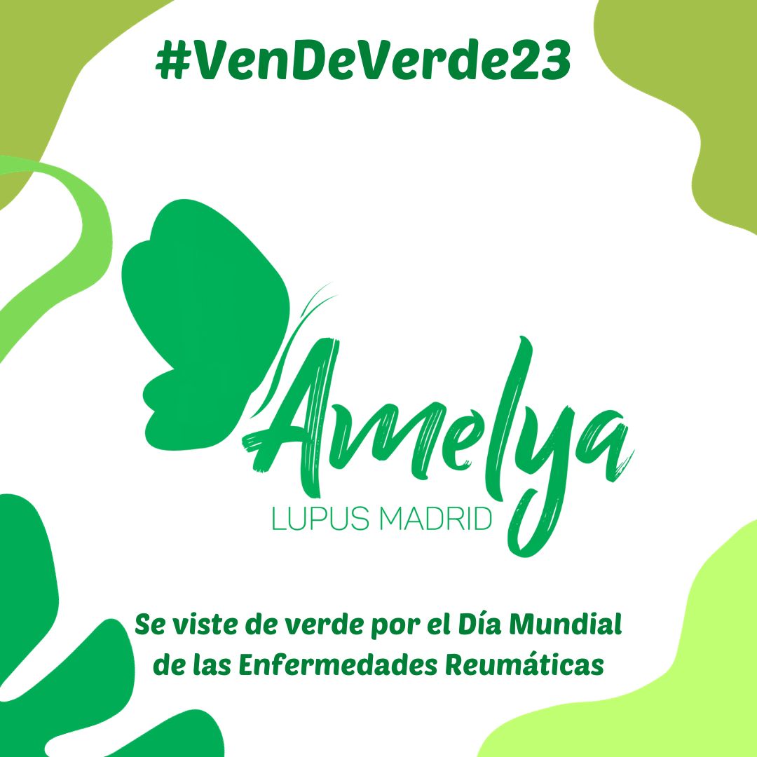 LupusMadrid's tweet photo. 🟢 AMELyA Lupus Madrid se viste de verde por el #DíaMundialdelasEnfermedadesReumáticas y la campaña #VenDeVerde23 de nuestros compañeros de @ConArtritis 🙌.
📷 ¡Aún estas a tiempo de unirte a la campaña!
#OctAR23 #DíaMundialDeLaArtritis #WAD2023 #WorldArthritisDay https://t.co/Zgn0H3nSkP