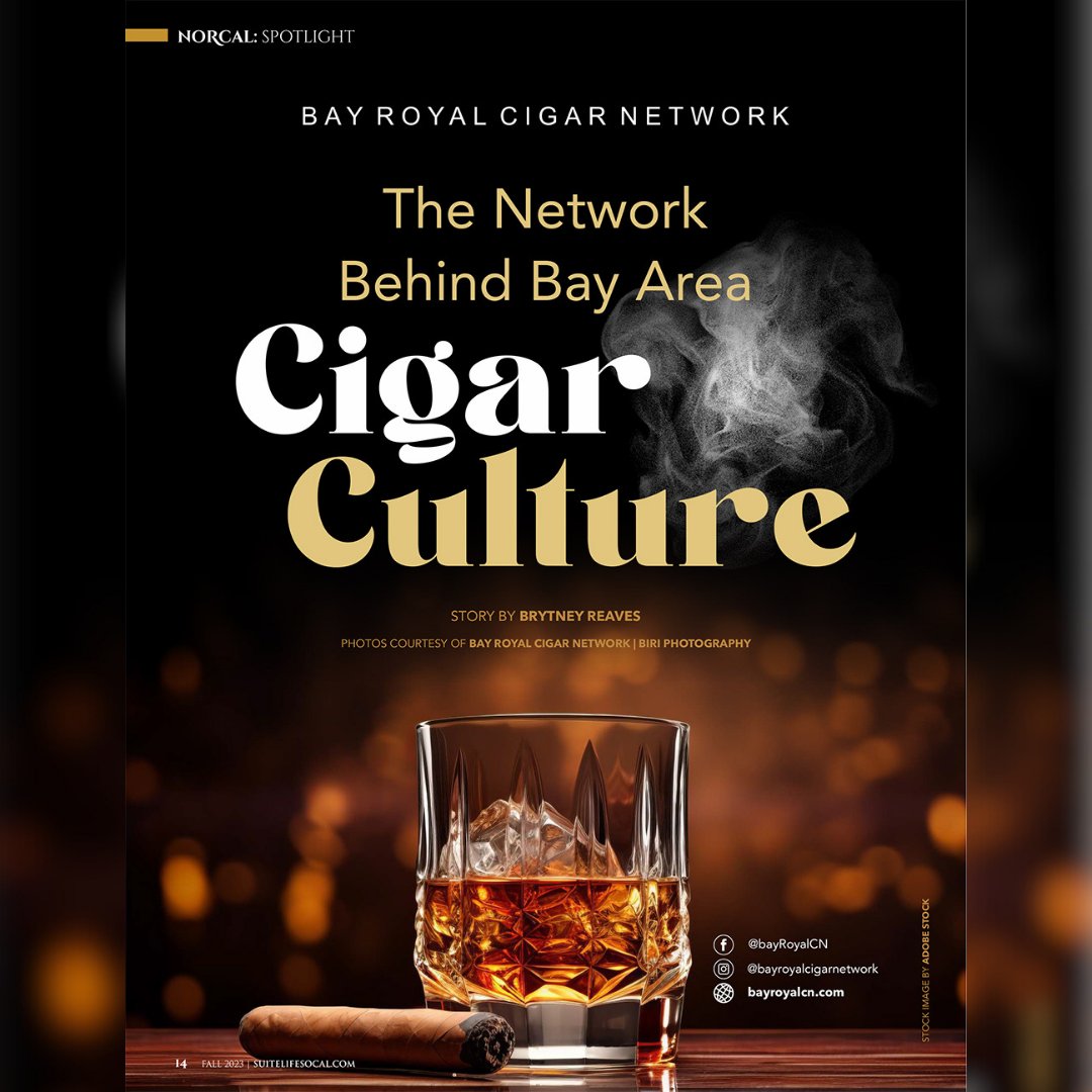 suitelifesocal's tweet image. #InThisIssue 
The Network Behind Bay Area Cigar Culture
🌟 Meet Bay Royal Cigar Network and the true “Godfather” of Bay Area cigar culture

By: Brytney Reaves

#Featured bayroyalcn.com
Read: suitelifesocal.com

#SuiteLifeSoCal #NorCal #BayArea #CigarCulture