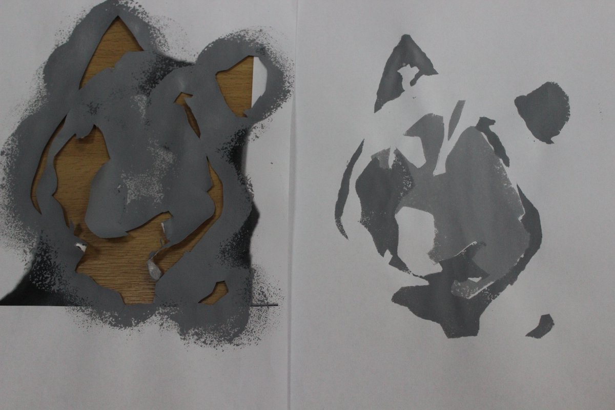 newcollworc's tweet photo. 🎨 Move over @Banksy - there is a new person in town! Year 10 student Amelie has taken her artwork to a whole other level! As part of her GCSE art course, Amelie has been focusing on Banksy inspired artwork. ✨ 

#DisabilityInArt #Banksy #VisionImpairment #Art https://t.co/J5NWEA7ir7