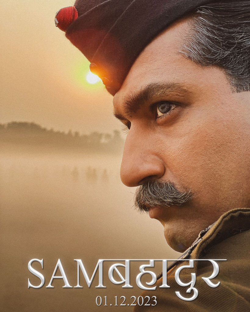 luckysharmaluv's tweet photo. VICKY KAUSHAL: 'SAM BAHADUR' TEASER ARRIVES TOMORROW Amazing POSTER'S LAUNCHED… Team #SamBahadur - based on the life of Field Marshal #SamManekshaw - will launch the teaser TOMORROW [13 Oct 2023].
Stars #VickyKaushal in title role with #FatimaSanaShaikh and #SanyaMalhotra https://t.co/BRUeanPGG2