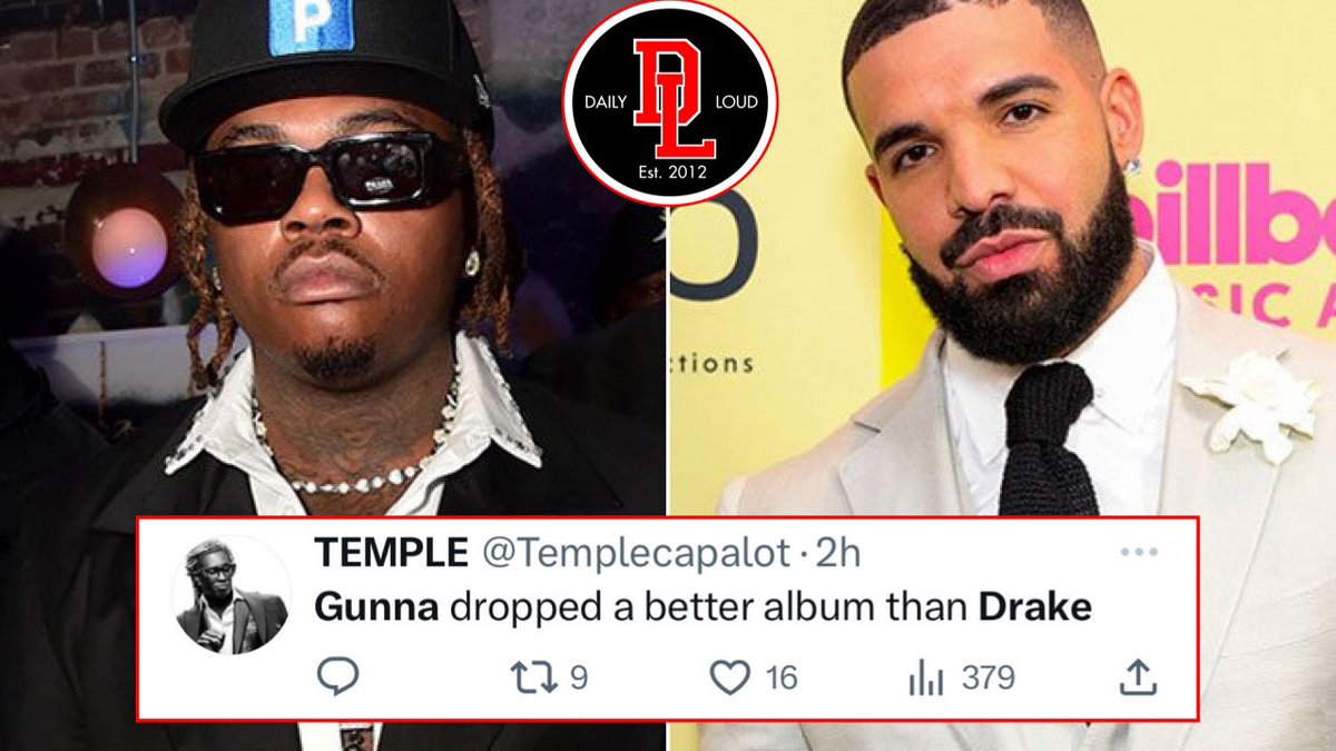 Fans are now saying the Gunna’s album is better than Drake’s album… do you agree?? 👀🤔