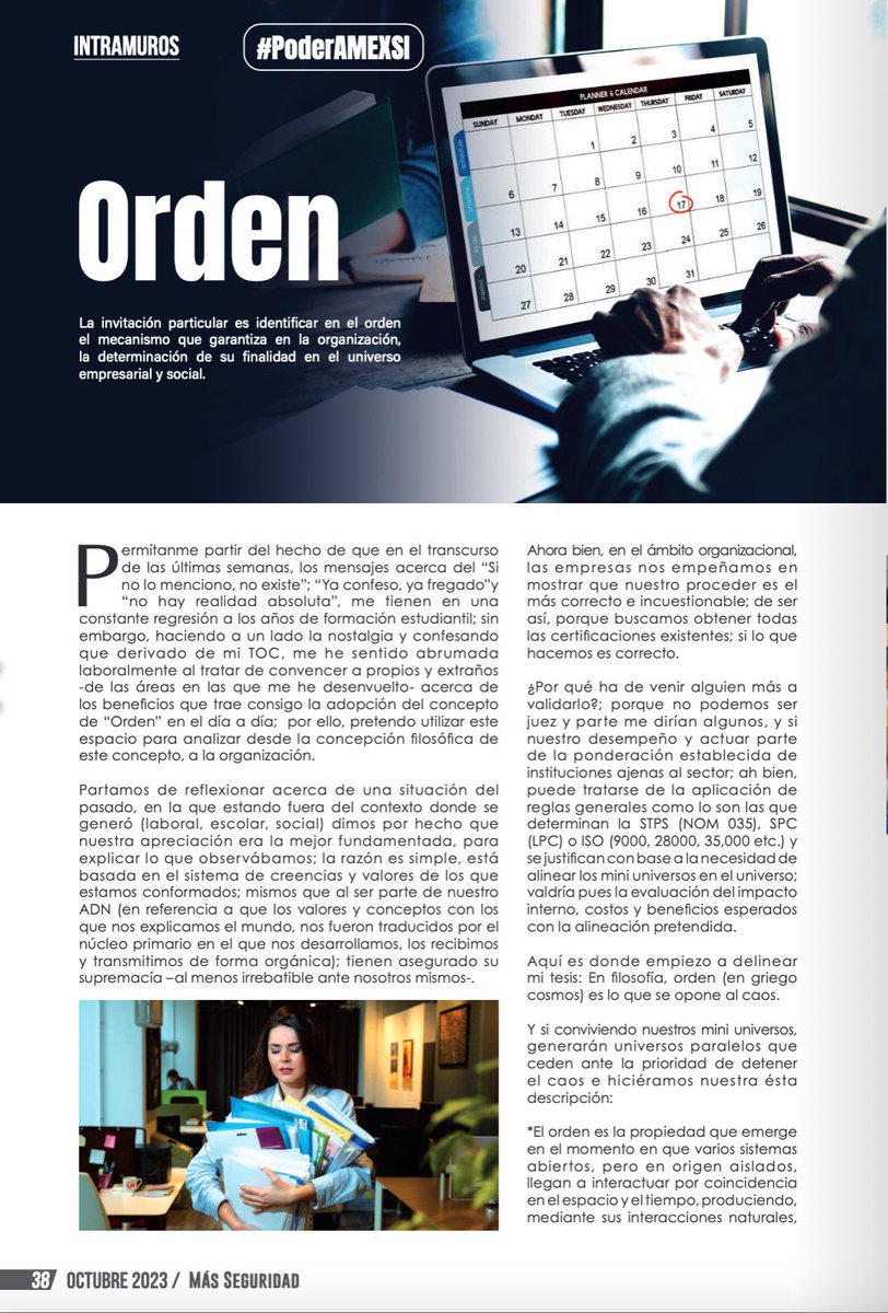 AmexsiOficial's tweet photo. Compartimos el artículo de nuestra asociada Elizabeth Pérez en la columna #poderamexsi para la revista @revmasseguridad
#mujeresamexsi #orgullososdeserAMEXSI
https://t.co/XynUJiA7NU https://t.co/YSXbX73wmg