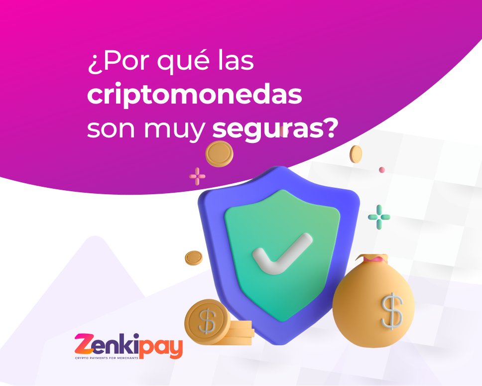 Zenkipay's tweet photo. El uso de criptomonedas es una manera muy segura de realizar tus pagos, en gran parte gracias a la tecnología blockchain que la respalda.
#Zenkipay #Paywithcrypto #Criptomonedas #Cryptos #cryptopayments #ecommerce https://t.co/FRapXzANCc