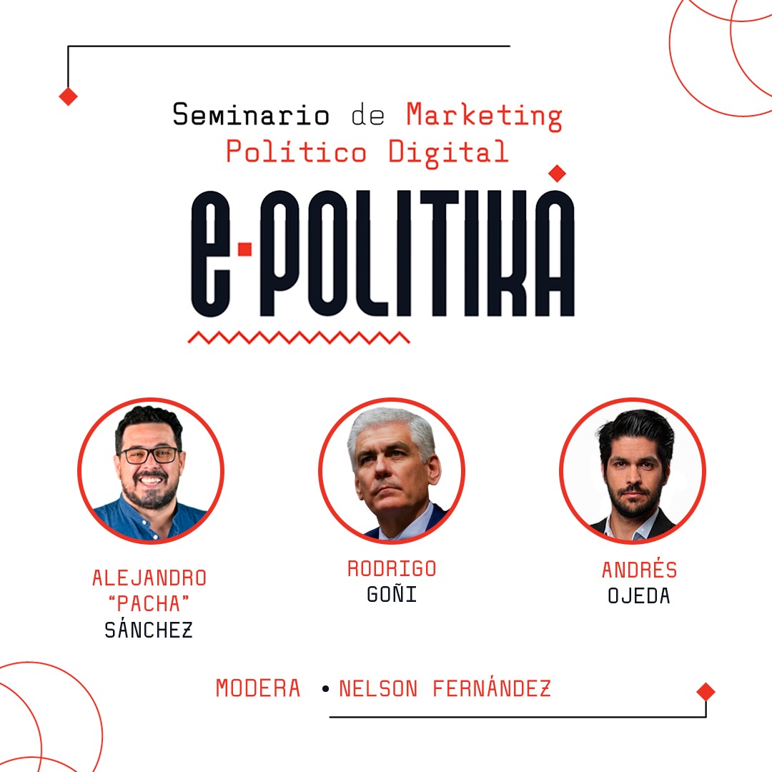 IAB Uruguay (@iaburuguay) on Twitter photo A un año de las elecciones presidenciales, un panel para debatir sobre el marketing político digital 📱🗳️
- <a href="/pachasanchez/">Alejandro Sánchez</a> (<a href="/MPP609/">MPP 609</a> <a href="/Frente_Amplio/">Frente Amplio</a>)
- <a href="/DipRodrigoGoni/">Rodrigo Goñi Reyes</a> (<a href="/PNACIONAL/">Partido Nacional</a>)
- <a href="/AndresOjedaOk/">Andrés Ojeda</a> (<a href="/PartidoColorado/">Partido Colorado</a>)
Modera <a href="/fernandeznelson/">Nelson Fernández Salvidio</a>
Entradas en redtickets.uy/evento/ePOLITI… A un año de las elecciones presidenciales, un panel para debatir sobre el marketing político digital 📱🗳️
- <a href="/pachasanchez/">Alejandro Sánchez</a> (<a href="/MPP609/">MPP 609</a> <a href="/Frente_Amplio/">Frente Amplio</a>)
- <a href="/DipRodrigoGoni/">Rodrigo Goñi Reyes</a> (<a href="/PNACIONAL/">Partido Nacional</a>)
- <a href="/AndresOjedaOk/">Andrés Ojeda</a> (<a href="/PartidoColorado/">Partido Colorado</a>)
Modera <a href="/fernandeznelson/">Nelson Fernández Salvidio</a>
Entradas en redtickets.uy/evento/ePOLITI…
