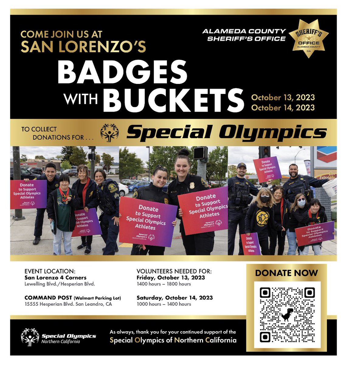 ACSOSheriffs's tweet photo. Join us in support of Special Olympics Northern California
#specialolympics #ACSOCares #dropby https://t.co/glqx21ui0x
