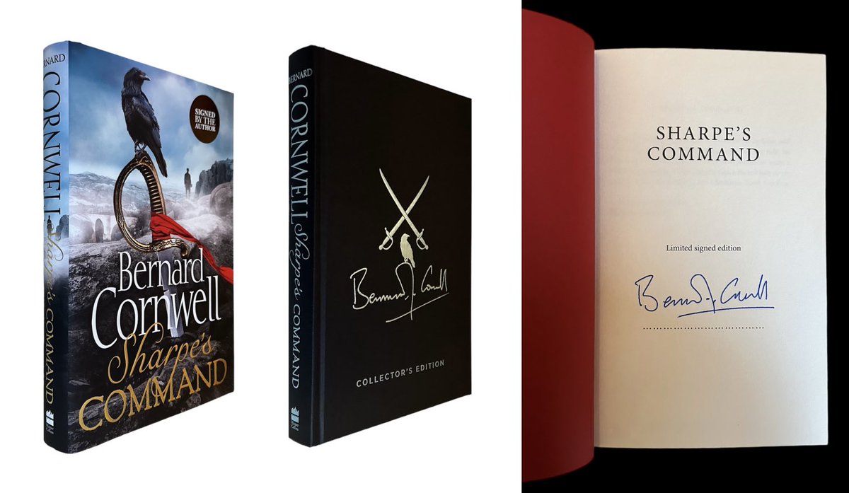 Just in: #SharpesCommand by @BernardCornwell The signed, limited, collectors edition. @HarperCollinsUK 

anderidabooks.co.uk/product/2835/S…