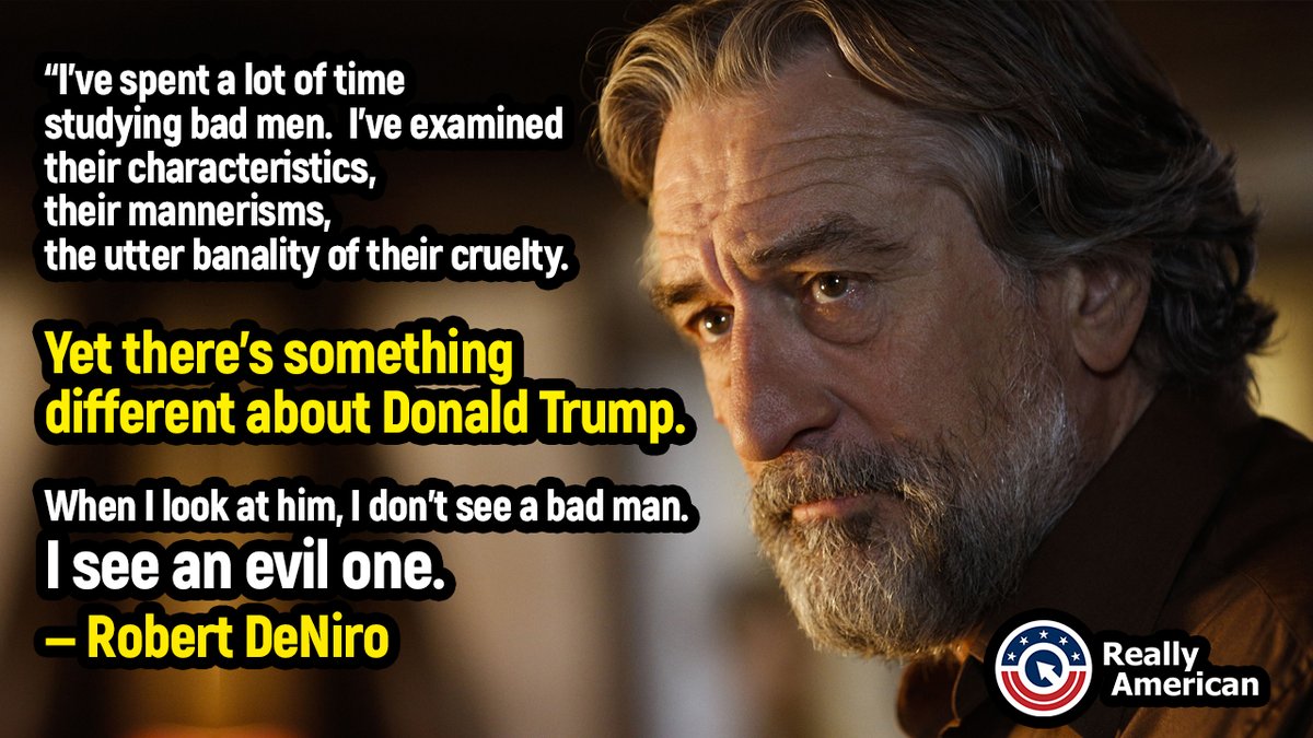 Who else agrees with Robert DeNiro? ✋