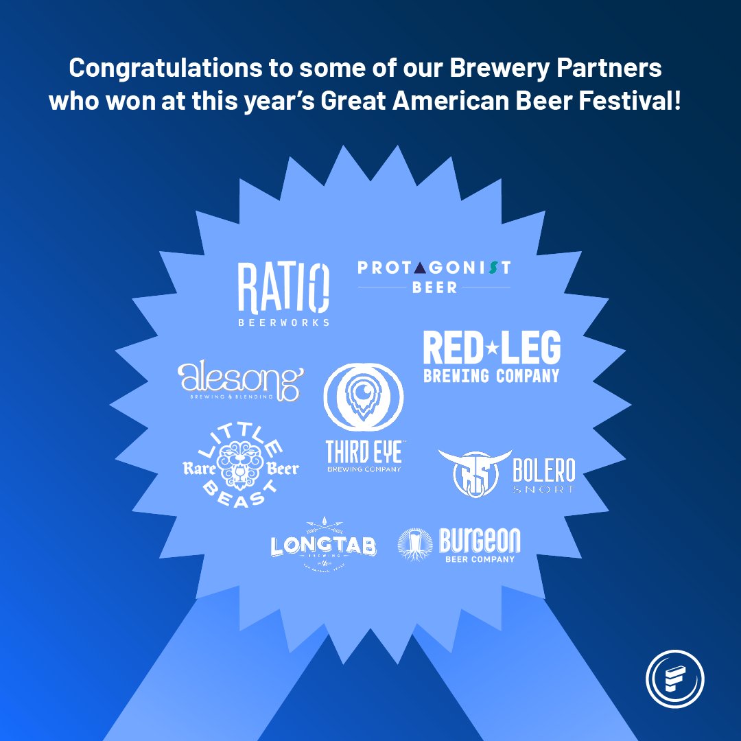 FintechBevAlc's tweet image. Congratulations to some of our Brewery Partners who won awards at this year&apos;s @GABF (Great American Beer Festival)! Fintech is proud to work alongside your teams to simplify your business challenges and help you continue to make delicious beers! 🍻 #FintechBevAlc…