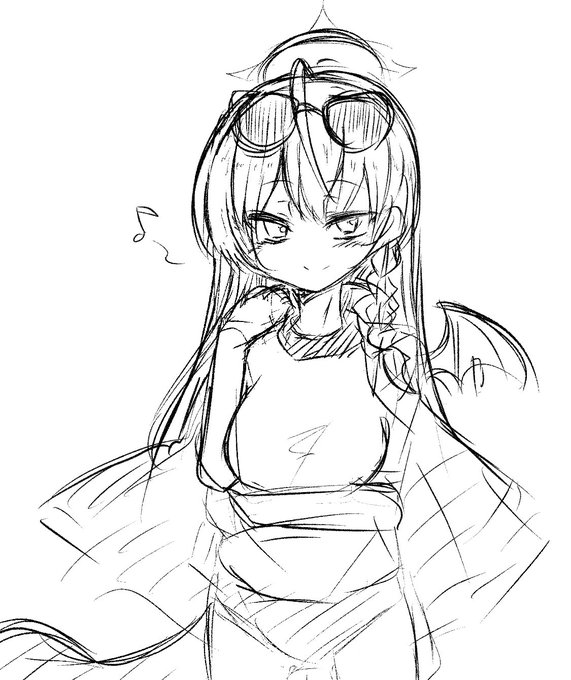 描くタイミングを逃してたハルナさん 