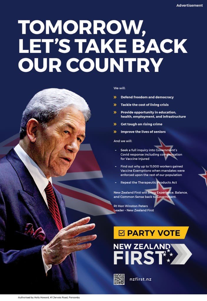 This 👇🏼
.
.
.

#winstonpeters #NZFirst #nzelections
#elections2023 #partyvotenzfirst
#nzpol #nzpolitics #Epsom
#letstakebackourcountry #democracy #politics #policy #seniorcare #agedcare #elderlycare 
#mentalhealth #mentalhealthmatters #mentalhealthawareness
#WinstonPetersforPM