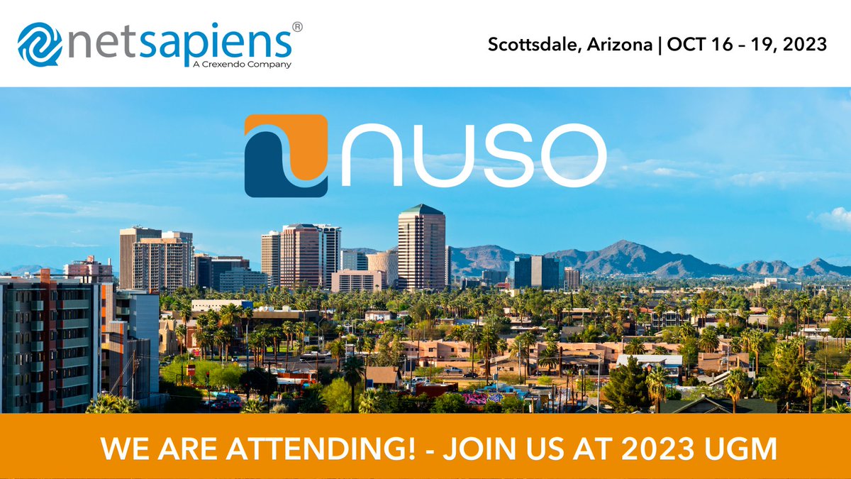 The Netsapiens User Group Meeting UGM begins next week. 
NUSO will be in attendance. We hope to meet you there.
ugm.netsapiens.com

#PoweredByNetSapiens #UGM2023 #cloudservices #telecom #cloudcommunications #communications #telecommunications #solutionprovider #CPaaS #ucaas