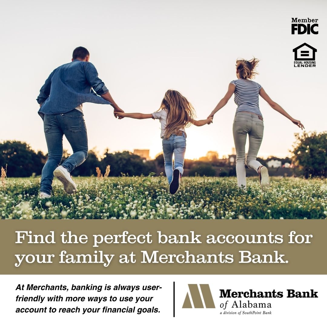 When you open up a bank account at Merchants Bank, you become part of the family. 

Our bankers are eager to work with you and your families to help you find a way to reach your financial goals... it's the #MerchantsWay.

Visit our website or your local branch to learn more.