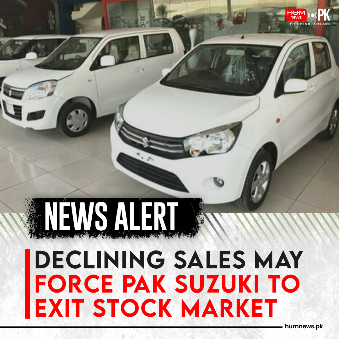 humnews_english's tweet photo. Pak Suzuki Motor Company (PSMC) has shared a significant update about its future on the Pakistan Stock Exchange (PSX).
Read more: https://t.co/dA0uv1ItUk
#PakSuzuki #Decline #LowSales #PSX #Exit https://t.co/FWTzres1o6