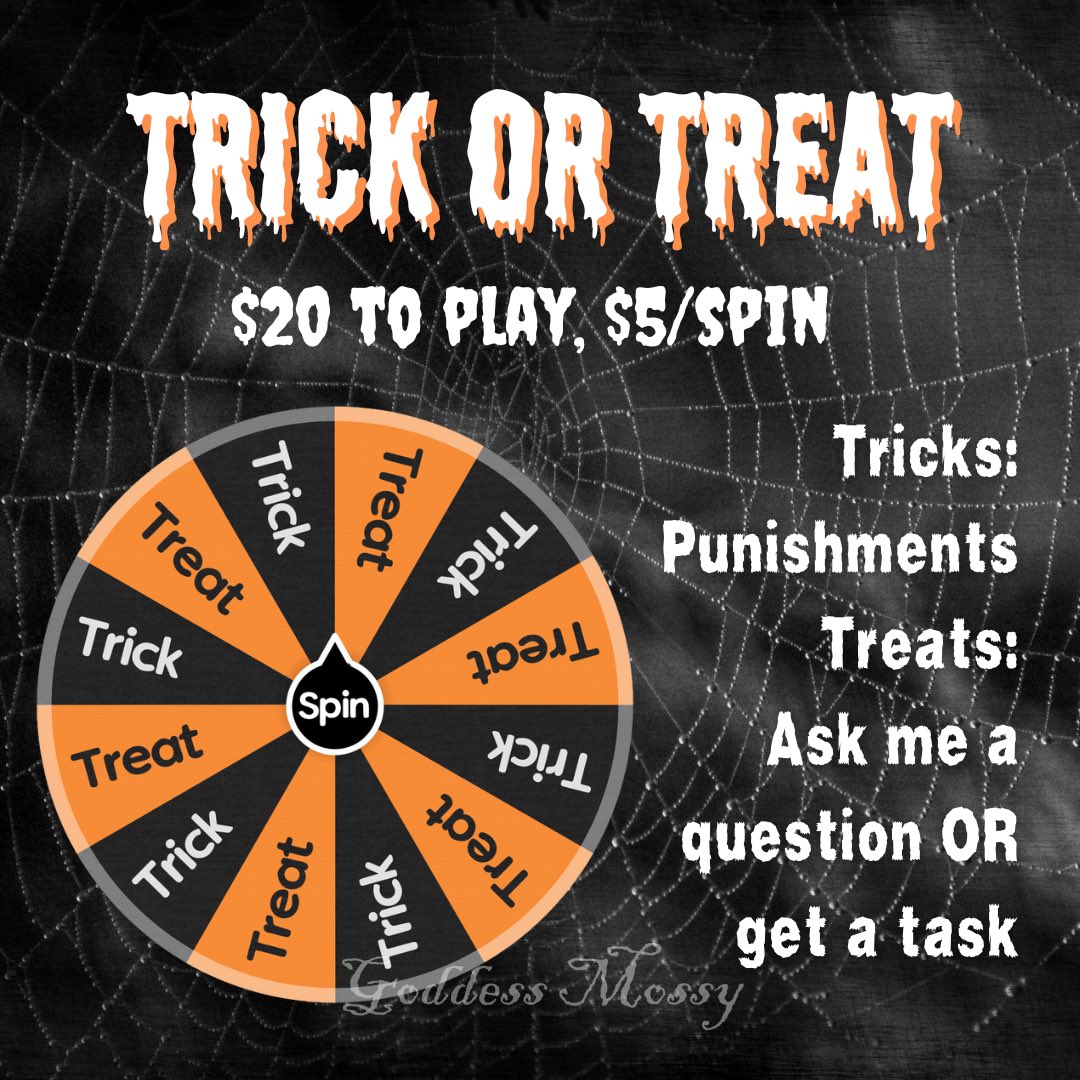 It’s Spooky 👻 Season Who wants to play a game? See bio for payment methods 🏧Findom🏧 https://t.co/M7OigXCkfy