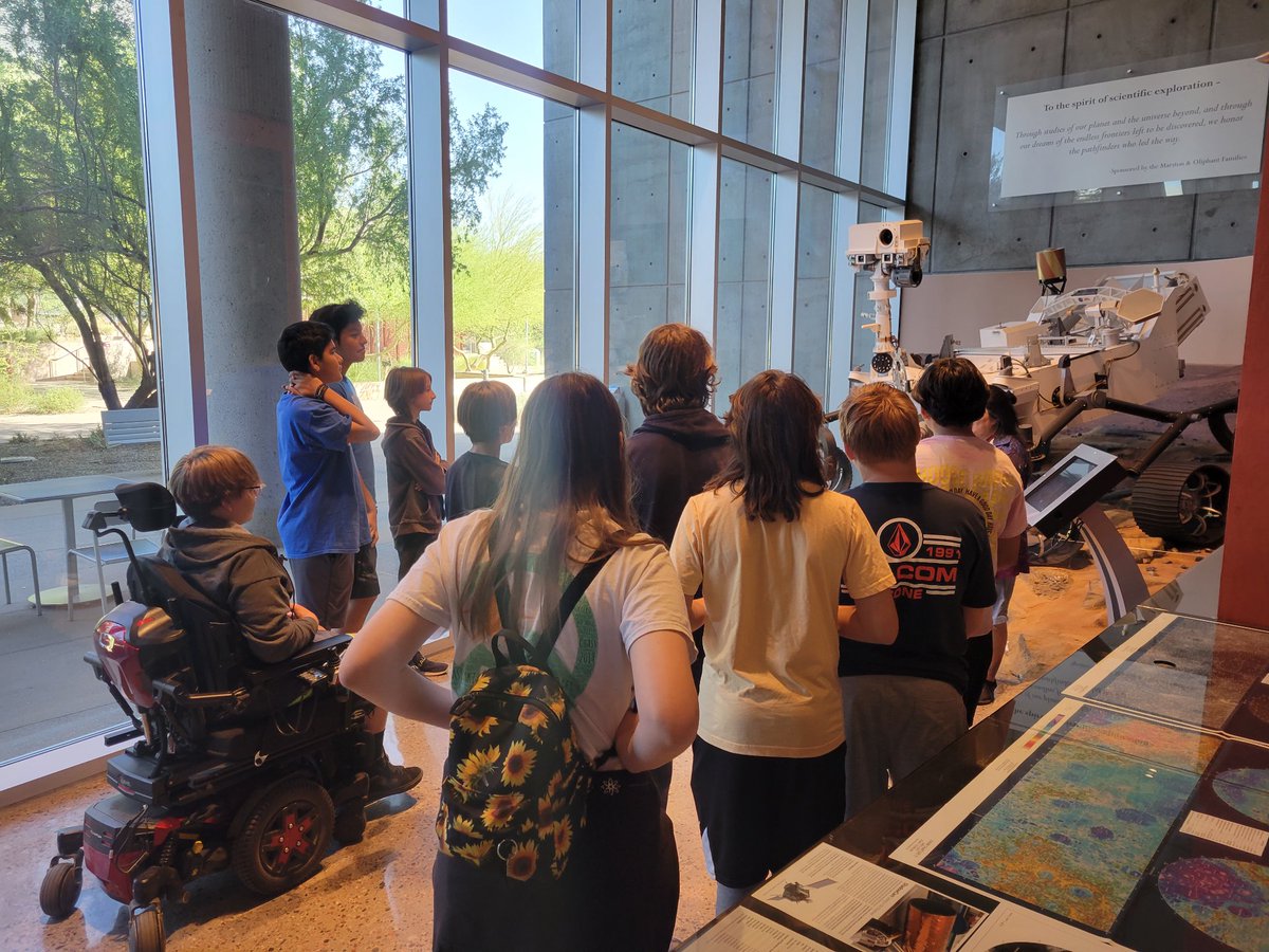 MomentBulb's tweet photo. @BesdGifted @JasinskiJaguars Learning Unlimited 8th grade students spent the day @SESEASU exploring as part of their Martian interdisciplinary unit. #gifted #buckeyegifted https://t.co/cCnboOX2zw