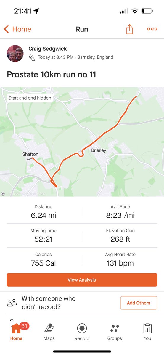 CSedgwick1982's tweet photo. Latest batch of runs for @prostateunited. Still representing @htafc and running 10k a day through October for @ProstateUK. Please donate if you can at the following link https://t.co/9iboCsWGnN appreciated ❤️💙🤍 https://t.co/zvEvjixZ0E