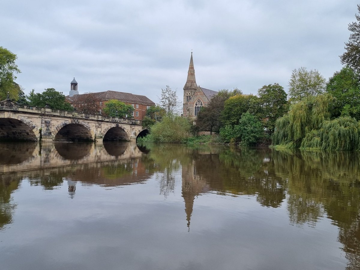 Shrewsbury English Bridge And River Severn This Afternoon 📷 #Shropshire #Riversevern #Rivers #photography #photographer #NaturePhotography