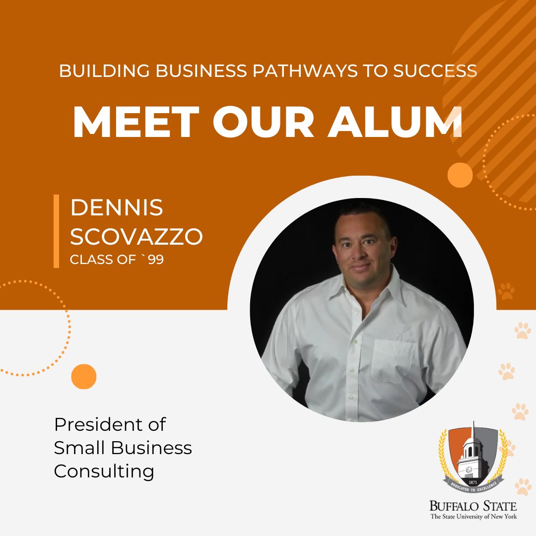 ScovazzoSBC's tweet image. Only a week away - Join us on October 19th at Buffalo State for an inspiring event, "BUILDING BUSINESS PATHWAYS TO SUCCESS." Our very own SBC alumnus, Dennis Scovazzo, will be a guest speaker on an entrepreneurial alumni panel.. See you there! 🙌 #BuffaloState #businessconsulting