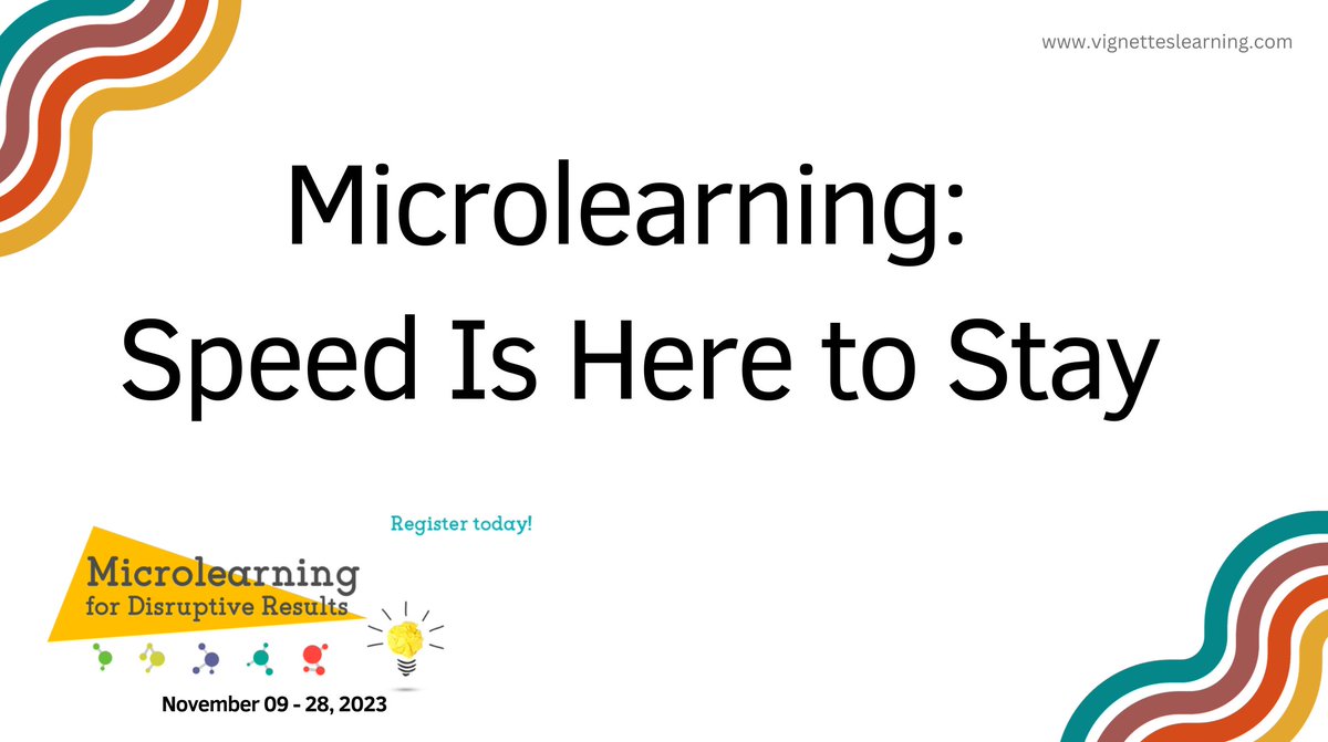 Microlearning isn't just about tiny gadgets; it's revolutionizing education. Ray explores Microlearning's wonders, fast-tracking knowledge access, and reshaping our professional adaptability.

Watch this video - buff.ly/46t32D5
