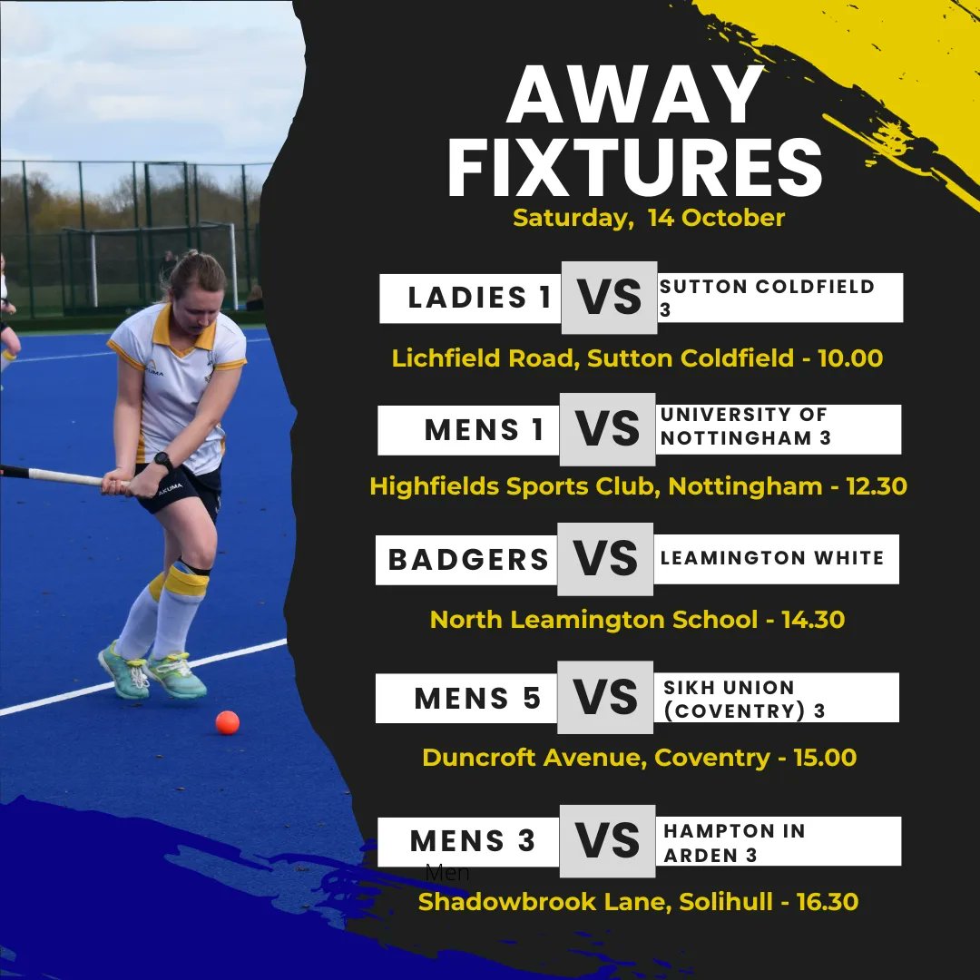 This weekend's fixtures and some really big fixtures for a lot of our teams! 
Good luck to everyone involved 💙💛