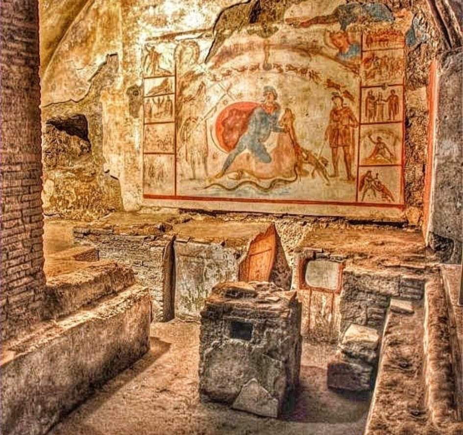 Barberini Mithraeum; a hidden jewel in the historic center of Rome, Italy. Mithraeum was discovered by chance in 1936 in the basement of the Palazzina Savorgnan di Brazzà, in the back garden of Palazzo Barberini, and is one of the best preserved places dedicated to the god…