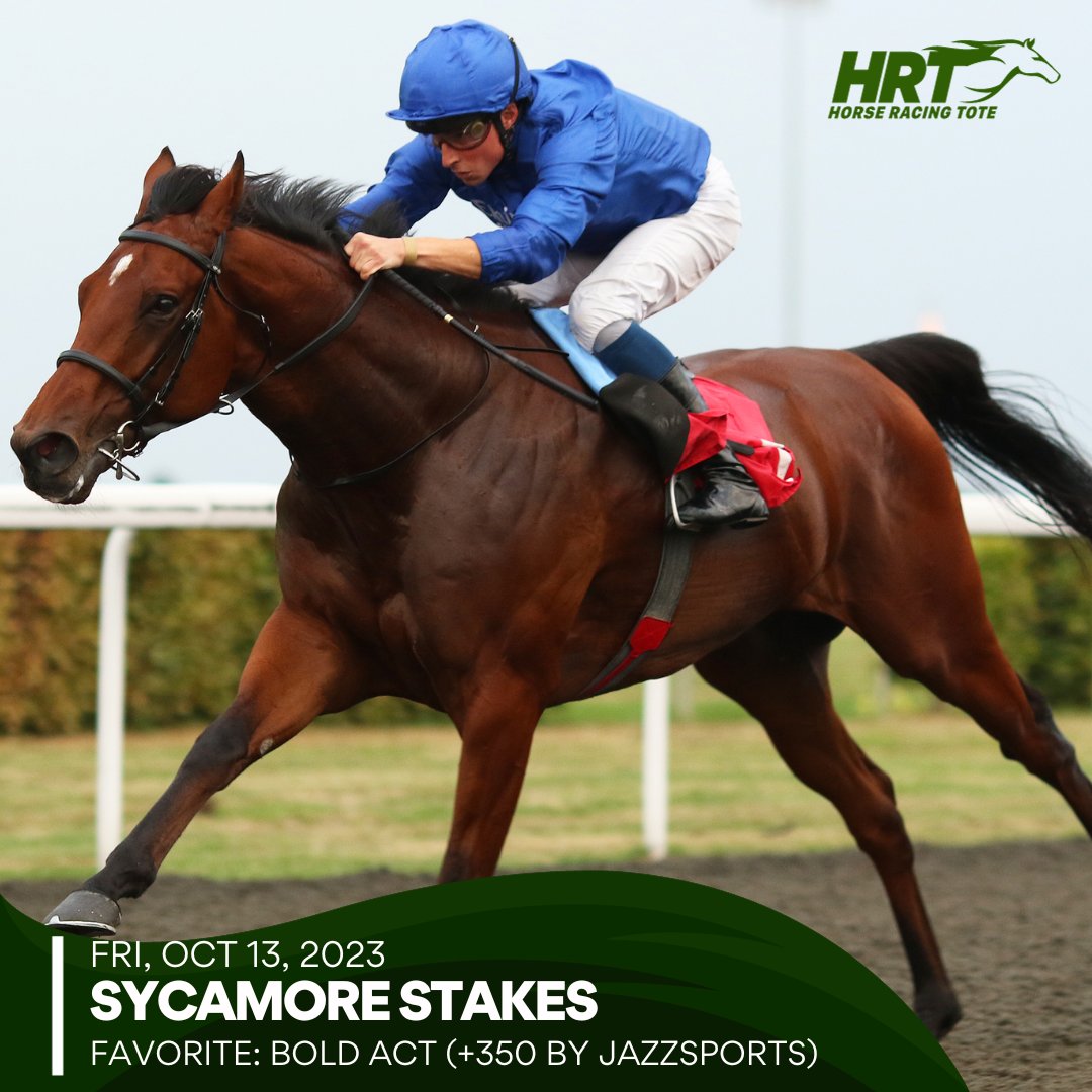 HorseRacingTote's tweet image. Charlie Appleby hopes to win the G3 Sycamore for the first time and sends out Bold Act, who will be looking to win on American soil for the first time.

Read more: bit.ly/3toGvbI

#HorseRacing #bettingpicks #racingodds