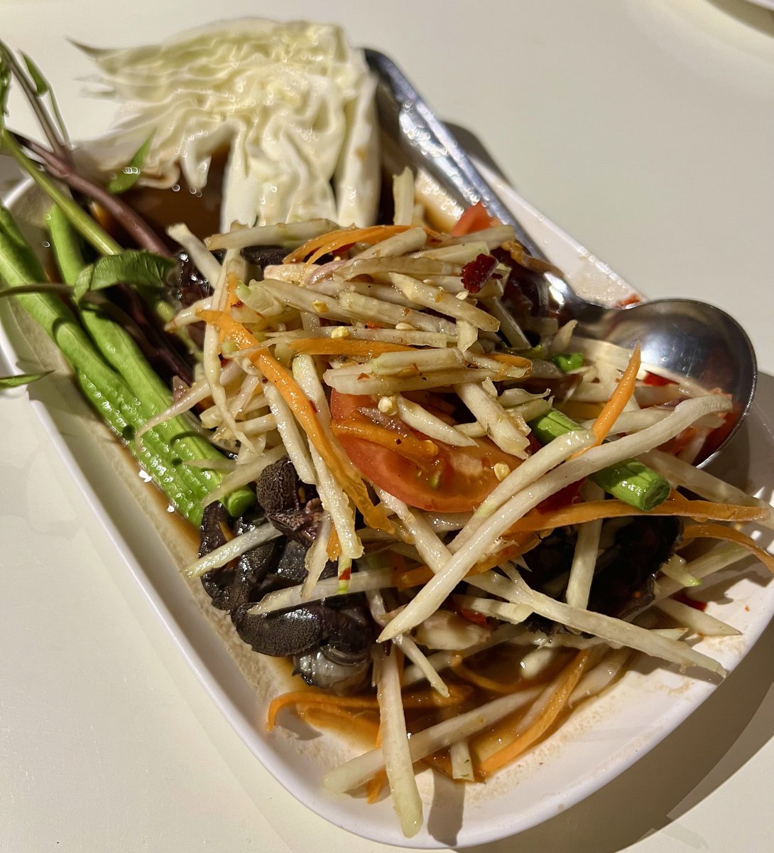 maechom989's tweet photo. เยียวยาจิตใจได้ดีสุดๆ #ตำปูปลาร้า 😋 https://t.co/o1SnFBMCSV