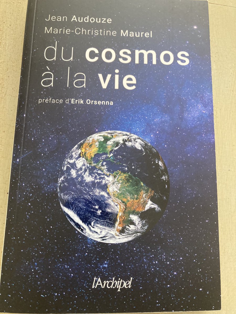 Je me permets de signaler la sortie aujourd’hui de notre livre co-écrit par une biologiste et un astrophysicien cherchant à retracer l’histoire de l’Univers et de son contenu entre le Big Bang qui eut lieu il y a 13,7 milliards d’années et l’apparition  récente d’Homo Sapiens