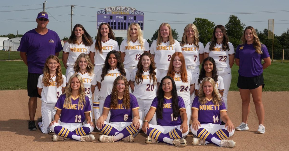 🎉 Congratulations to the MHS Softball Team for being the Big 8 Conference Champions! 👏 Districts semi-finals are this Friday, October 13, at 4:00 pm in Aurora! 🥎

#monettcubride