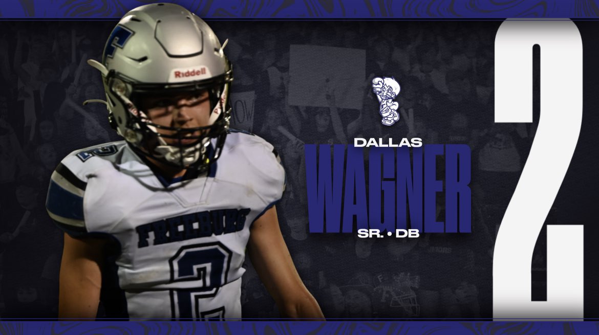 FCHS77Athletics's tweet photo. Dallas Wagner is our next @FburgFootball senior we highlight! Dallas is a DB and you can see him in action Friday! #GoMidgets #RollMidg https://t.co/ejQWophAs9