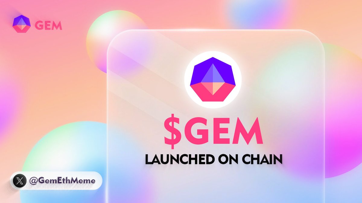 🚀 Exciting times ahead! GEM trading has officially commenced! 

As you venture into this sparkling journey, always ensure you're using the authentic contract address: 0x7bc5bc184e4618f2e70ea300e7c204c577eb3ebe

Dive in now and be part of the legendary GEM Community. 💎✨