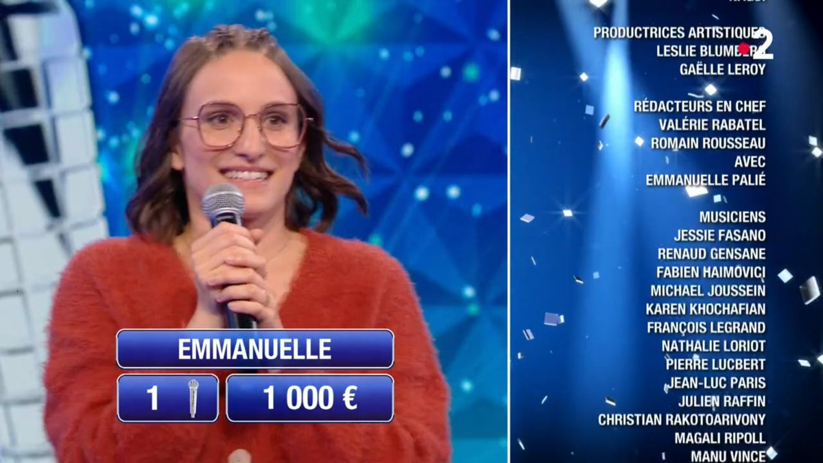 _bemaestro's tweet photo. ℹ️ #Emmanuelle réalise la plus grosse #remontada en MC (332 mots) de l'histoire de @NOPLPoff et devient la 1182e #maestro du jeu (743e femme). Elle démarre avec 1 000 € dans sa cagnotte. #Nathalie repart avec 85 000 € en 12 victoires (soit 7 083,33 €/émission) #NOPLP @Nagui https://t.co/Wdle7uuJeH