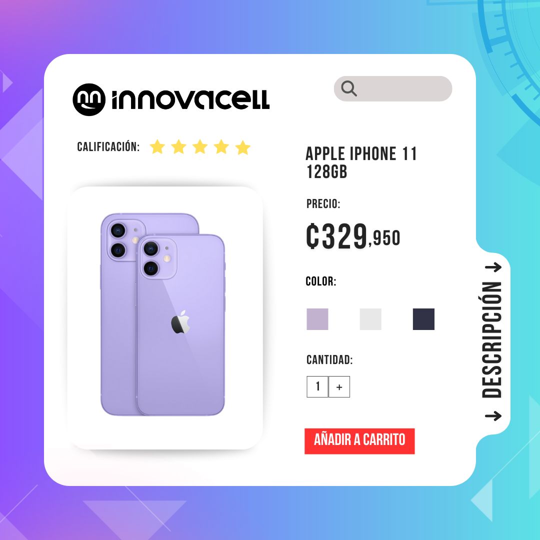 innovacell's tweet photo. Apple iPhone 11 128GB 🚀

🏆¡Tú tienda en línea desde 2002!

💸 ¡Tasa 0 6 meses con Credomatic!
🌟 ¡Hasta 12 meses 0% con Credix!
🔥 ¡Hasta 36 meses con Emma Pay!

¡No esperes más, consigue el tuyo hoy! 🌟
🌐 https://t.co/NWD8B2qYw4
📲 https://t.co/U7aRIaE784 https://t.co/6Olj8fjb5f
