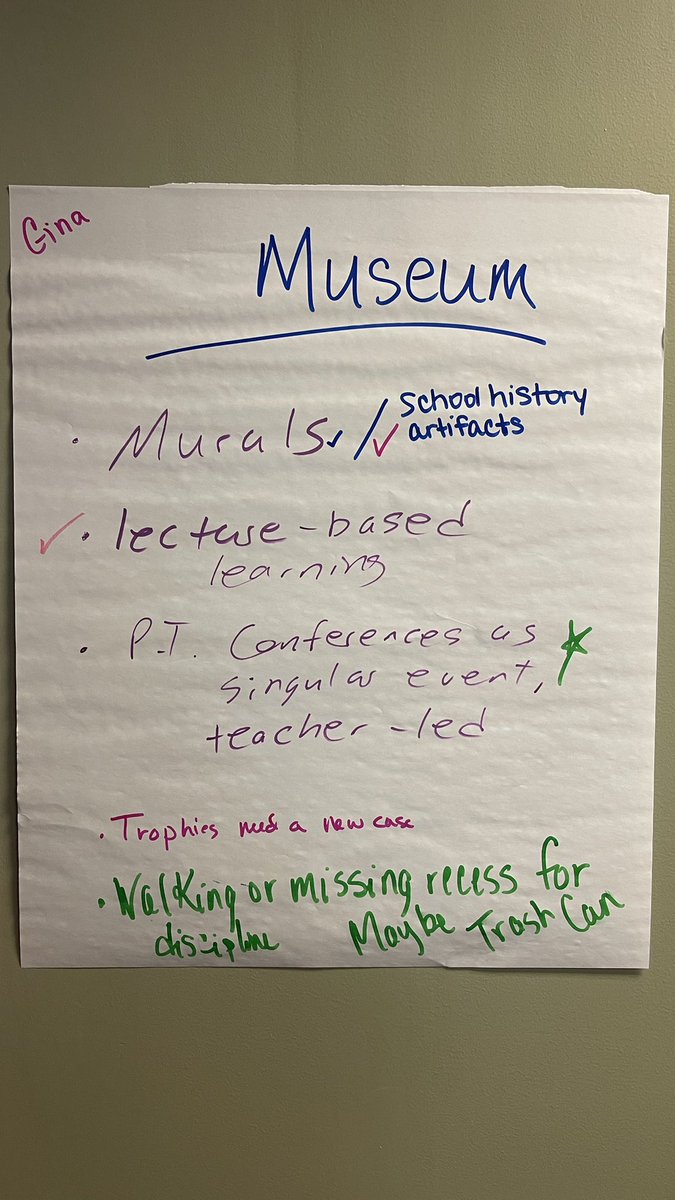 My colleagues @klfreeman and @RandyLuebbert led our Year 3 MLDS group through an Organized Abandonment activity today…it was a MLDS garage sale! Such interesting lists! #mldschat