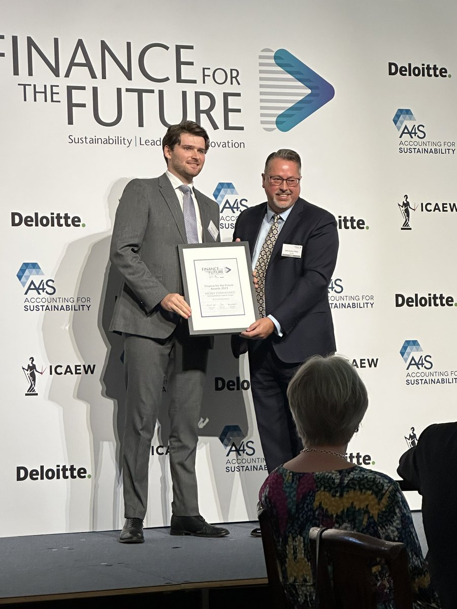 Richard Spencer (@sustainable_rs) on Twitter photo #F4TF Finance for the Future Awards 2023. <a href="/ICAEW/">ICAEW</a> <a href="/DeloitteUK/">Deloitte UK</a> @princesa4s Moving Financial Markets, large organisations highly commended <a href="/avivainvestors/">Aviva Investors</a> #F4TF Finance for the Future Awards 2023. <a href="/ICAEW/">ICAEW</a> <a href="/DeloitteUK/">Deloitte UK</a> @princesa4s Moving Financial Markets, large organisations highly commended <a href="/avivainvestors/">Aviva Investors</a>
