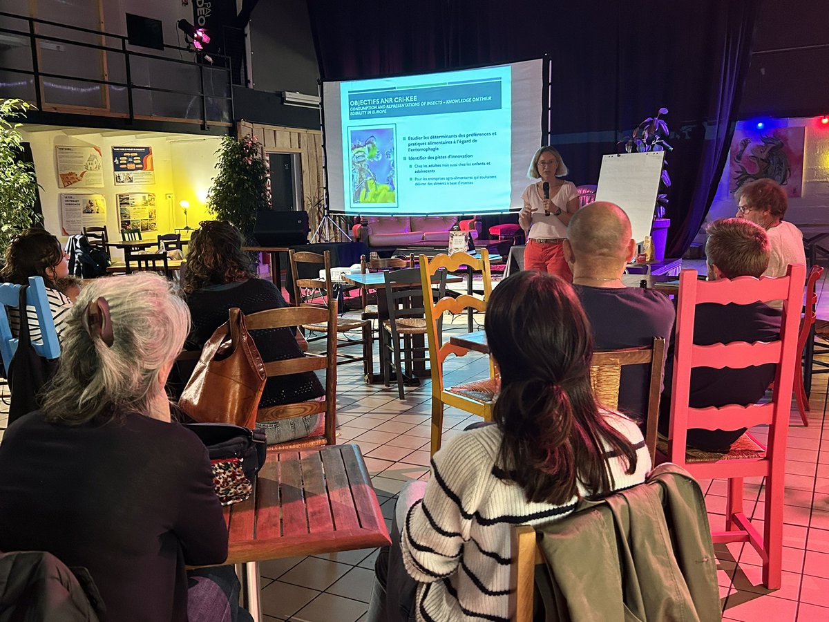 IAEAngers's tweet photo. @PantinSohier est ce soir au #122 dans le cadre du cycle de #conférences « Sciences dessus dessous » de @TerreSciences, avec une intervention consacrée aux #insectes comestibles 🐜🦂🕷️🐛
@UnivAngers @IAEFRANCE
#ExpertenManagement #comportementduconsommateur https://t.co/Xpkic870K2